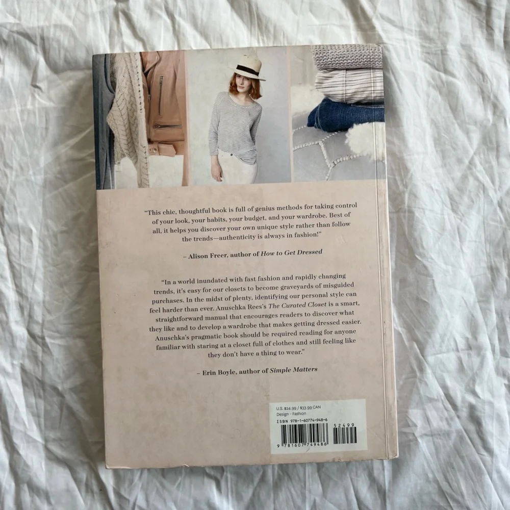 Anuschka Rees TheCurated Closet Book - Pink and Cream Cover Coffee Table Book
